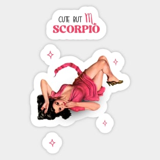 Cute but Scorpio Sticker